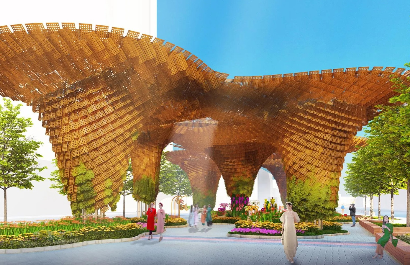 Tiểu cảnh &quot;Giọt Xuân từ đất&quot;