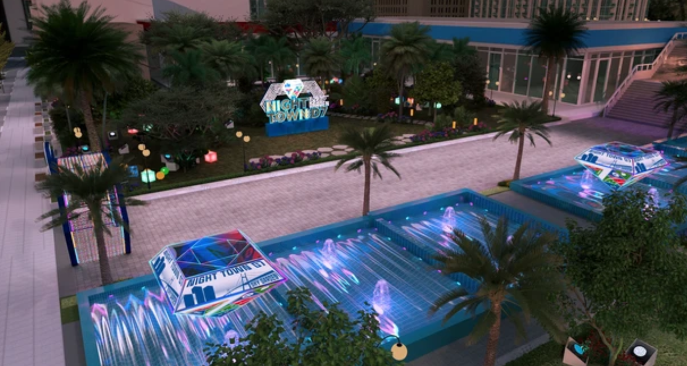 Một góc Phố thương mại- ẩm thực Sky Garden