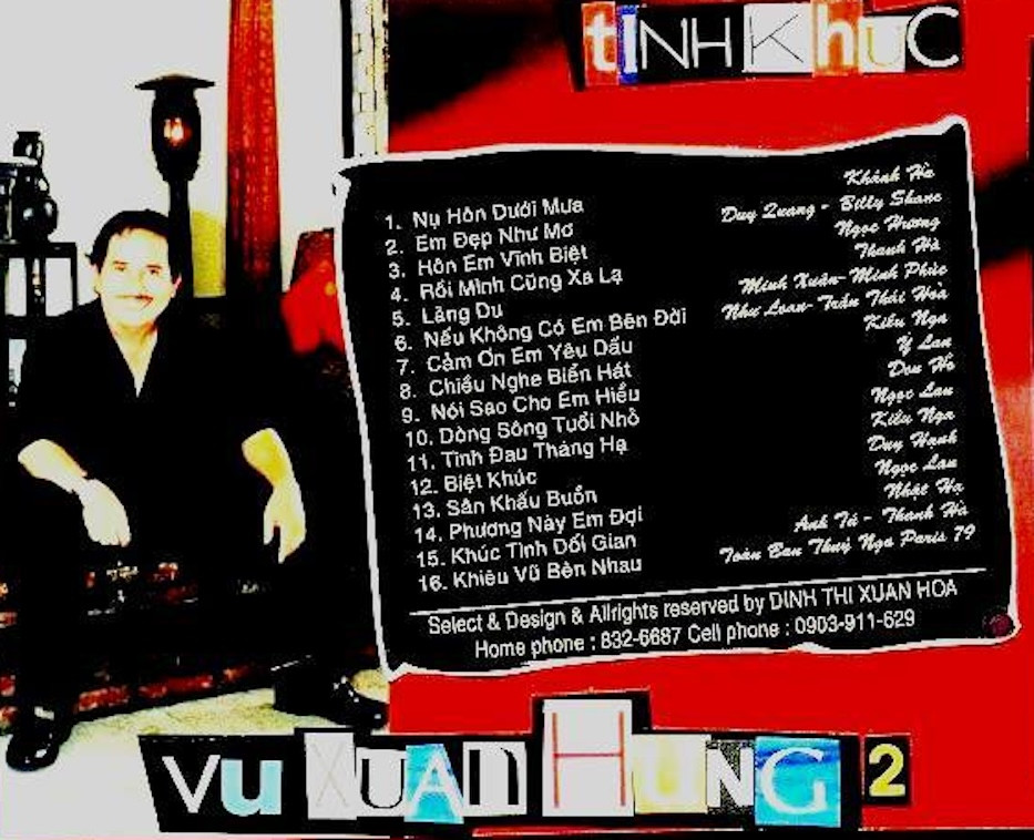 Bìa băng nhạc Tình khúc Vũ Xuân Hùng 2.
