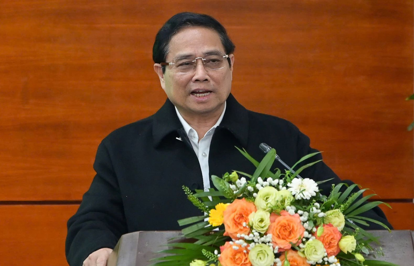 Thủ tướng Phạm Minh Chính phát biểu tại hội nghị. Ảnh: Tùng Đinh. Thủ tướng Phạm Minh Chính phát biểu tại hội nghị. Ảnh: Tùng Đinh.