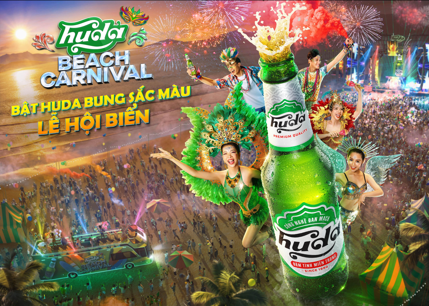 Trải nghiệm loạt hoạt động thú vị cùng lễ hội biển Huda Beach Carnival 2023