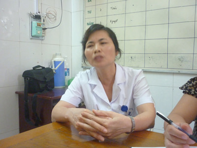 Bà Nguyễn Thị Nhiên, PGĐ Bệnh viện Đa khoa Hoài Đức