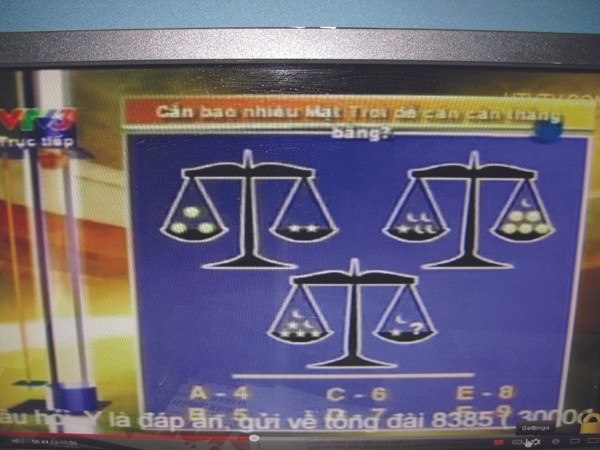 Ảnh 1: Câu sai sót trong phần thi “Tăng tốc”. Ảnh chụp lại trên màn hình