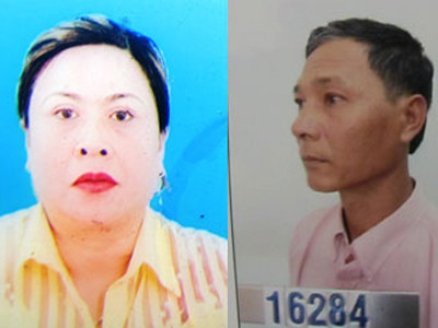 Vợ chồng Điều và Anh. Ảnh: chụp lại từ hồ sơ vụ án do cơ quan điều tra cung cấp. Ảnh: Thanh Niên Vợ chồng Điều và Anh