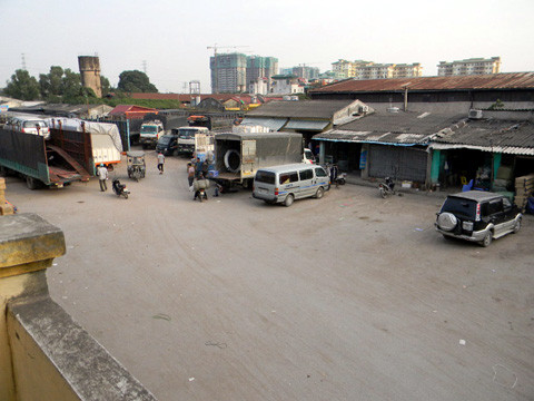 Bãi xe Đoàn 8, nơi xảy ra vụ việc Ảnh:LD