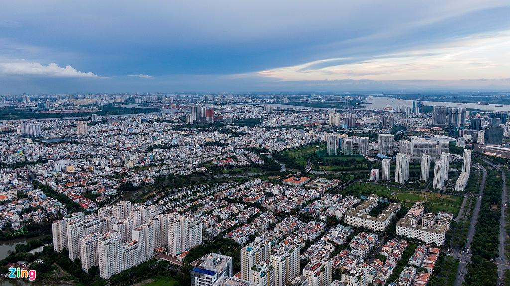 Phía nam TP.HCM phát triển mạnh những năm gần đây.