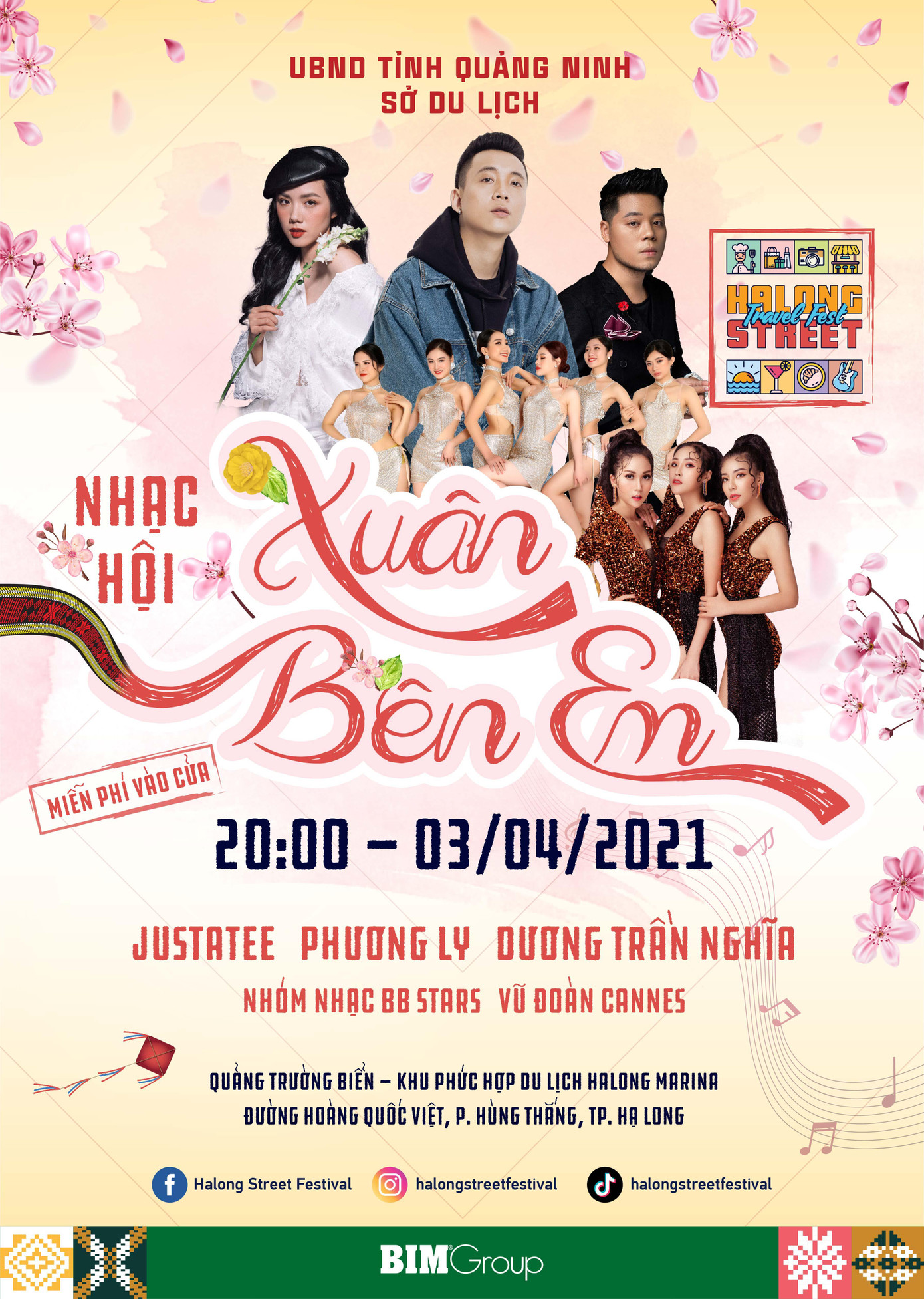 Tối ngày 3/4 là nhạc hội “Xuân Bên Em” với sự góp mặt của giám khảo Rap Việt JustaTee, ca sĩ “Mặt trời của em” Phương Ly, Dương Trần Nghĩa, vũ đoàn Cannes… Tối ngày 3/4 là nhạc hội “Xuân Bên Em” với sự góp mặt của giám khảo Rap Việt JustaTee, ca sĩ “Mặt trời của em” Phương Ly, Dương Trần Nghĩa, vũ đoàn Cannes…