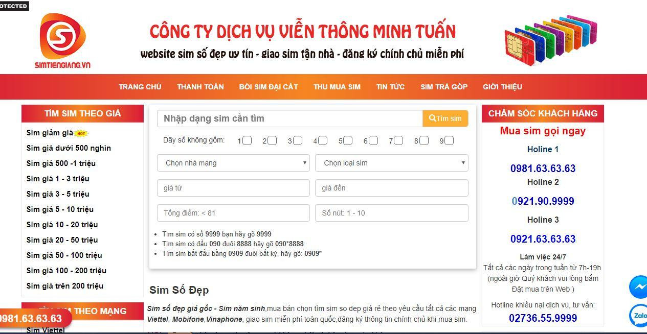 Simtiengiang.vn nơi khách hàng đặt trọn niềm tin mua bán sim số đẹp