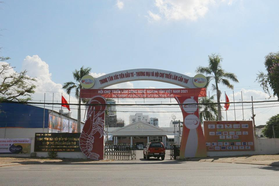 Trung tâm Xúc tiến Đầu tư-Thương mại và Hội chợ Triển lãm Cần Thơ, nơi diễn ra hội chợ VietShrimp 2021.