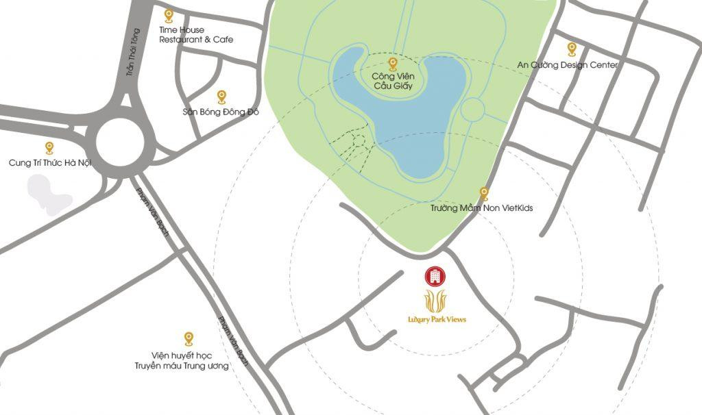 Vị trí của dự án Luxury Park Views