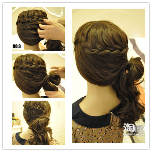 Buộc gập phần tóc còn lại sang một bên mang tai, thêm phụ kiện vào... ...và đây chính là kết quả! Thật đẹp phải không nào!