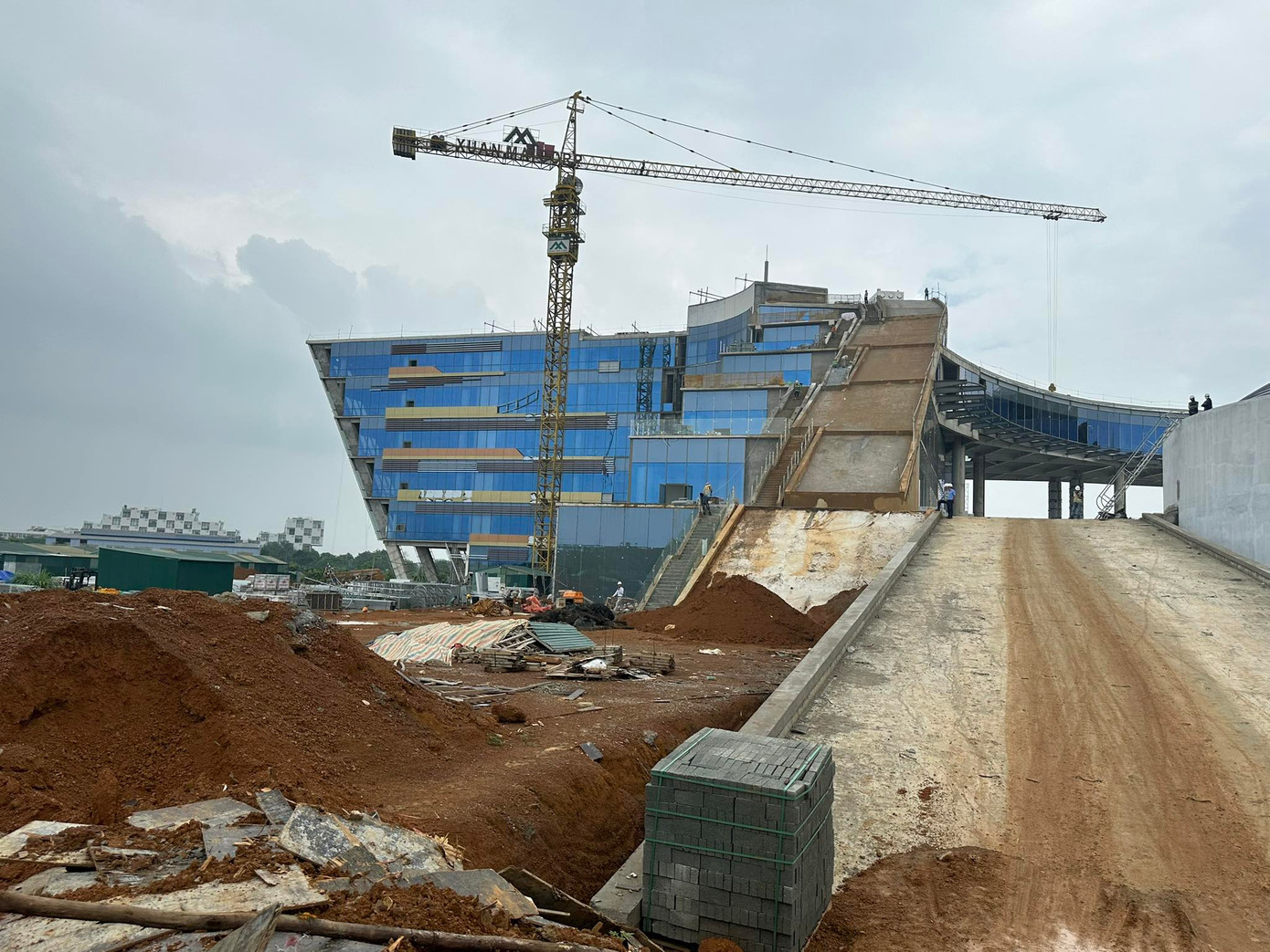 Dự kiến, công trình xây dựng NIC cơ sở Hòa Lạc sẽ hoàn thành và đưa vào sử dụng vào tháng 10 năm nay.