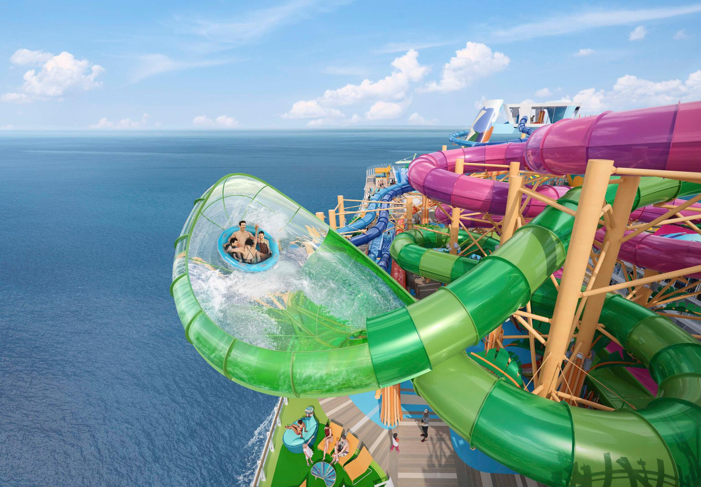 Những trò chơi mạo hiểm được thiết kế trên Icon Of The Seas. Ảnh: Royal Caribbean.