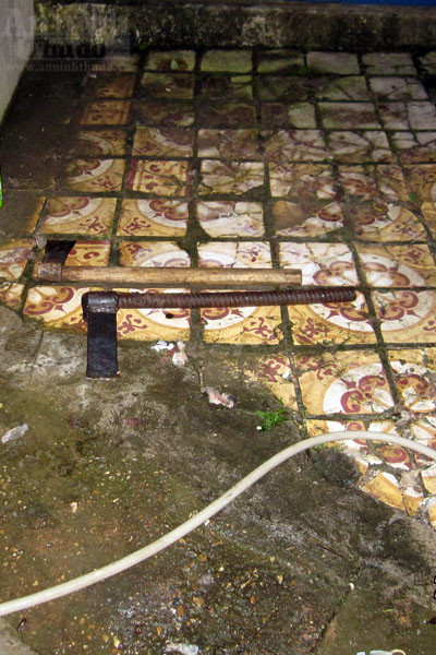 Trước đó, cá thể hổ đông lạnh nặng 280kg được chặt ra những khúc nhỏ