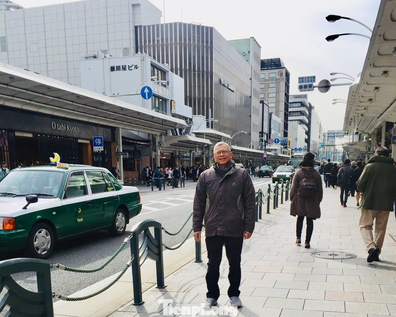 Mái che tại trung tâm thành phố Kyoto, Nhật Bản. Ảnh: PGS.TS Nguyễn Văn Trình cung cấp