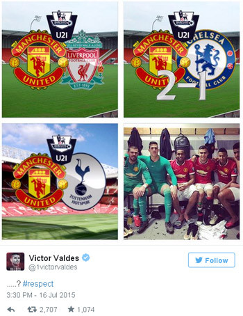 Valdes lên mạng 'trả đũa' ông thầy Van Gaal ảnh 1