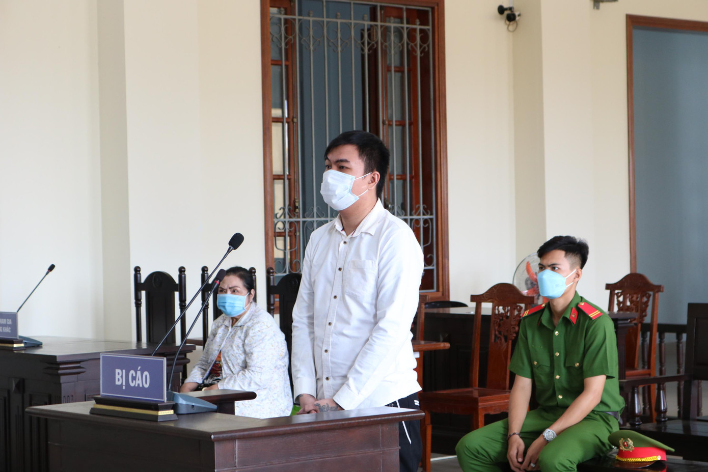 Bị cáo Vũ tại phiên toà - Ảnh: Kim Hà. Bị cáo Vũ tại phiên toà - Ảnh: Kim Hà.