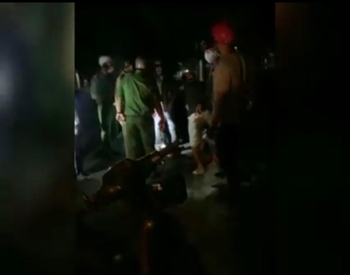 Hiện trường vụ cướp giả mà T. dựng lên.