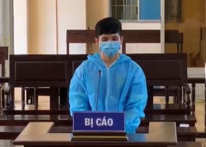 Bị cáo Hồng tại phiên toà.