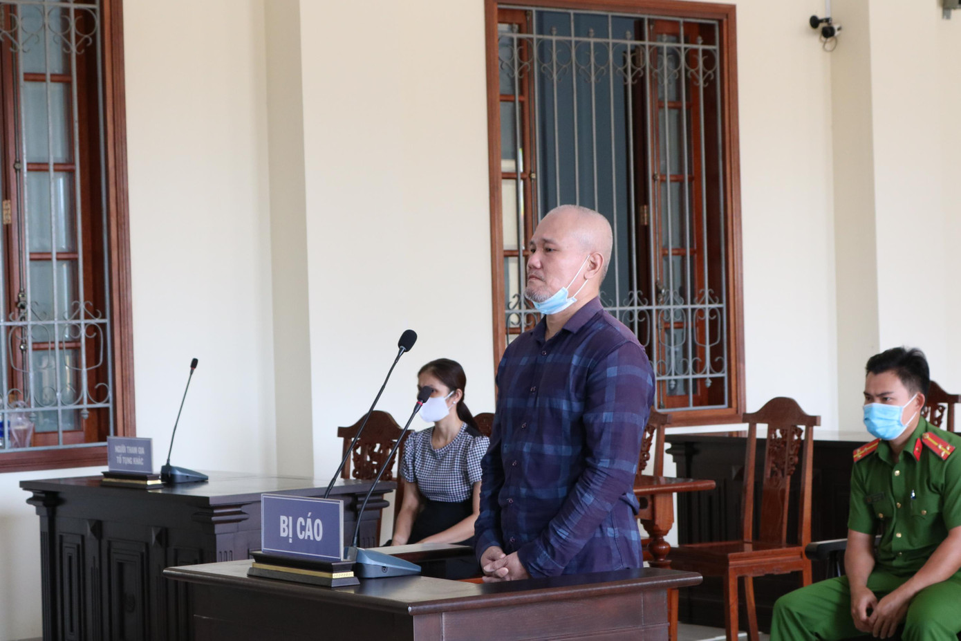 Bị cáo Hiệp tại phiên toà - Ảnh: Kim Hà.