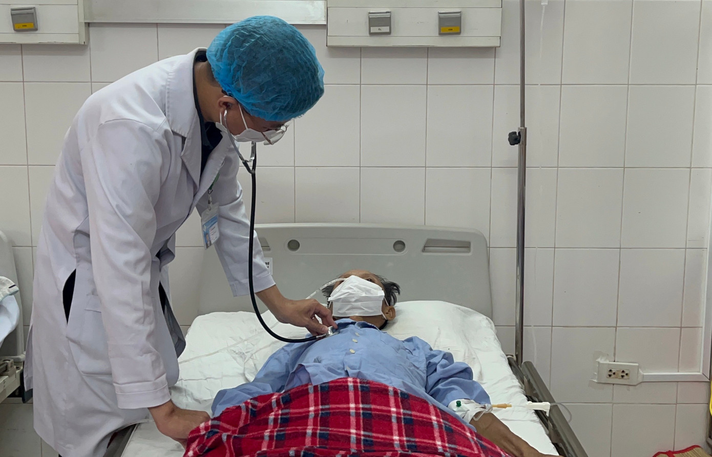 Ông M. đang phục hồi tốt sau phẫu thuật.