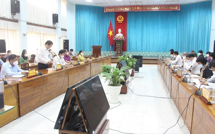 Quang cảnh buổi làm việc tại An Giang - Ảnh: CTTĐT An Giang.