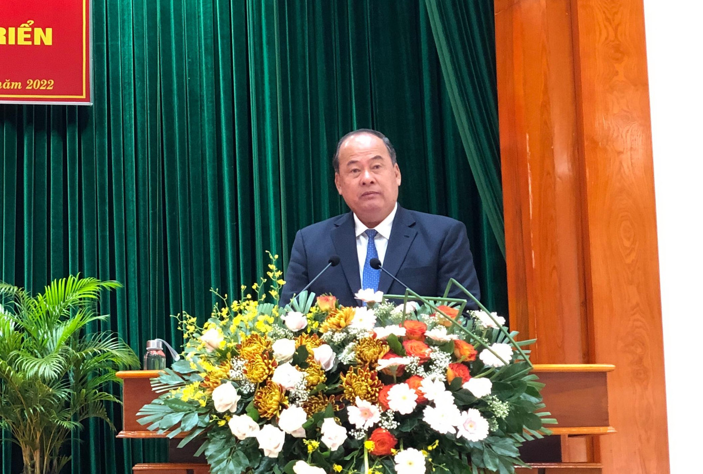 Ông Nguyễn Thanh Bình - Chủ tịch UBND tỉnh An Giang cho biết, tỉnh đang từng bước kiến tạo để hiện thực hóa mục tiêu trở thành tỉnh có quy mô nền kinh tế thuộc nhóm đầu của khu vực ĐBSCL và cao hơn mức trung bình của cả nước. Ảnh: Kim Hà. Ông Nguyễn Thanh Bình - Chủ tịch UBND tỉnh An Giang cho biết, tỉnh đang từng bước kiến tạo để hiện thực hóa mục tiêu trở thành tỉnh có quy mô nền kinh tế thuộc nhóm đầu của khu vực ĐBSCL và cao hơn mức trung bình của cả nước. Ảnh: Kim Hà.