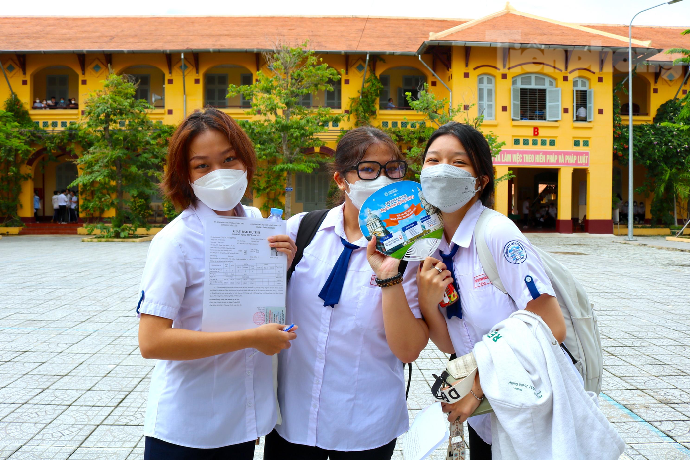 Nhiều sĩ tử tự tin sẽ đạt điểm cao trong kì thi năm nay - Ảnh: Kim Hà. Nhiều sĩ tử tự tin sẽ đạt điểm cao trong kì thi năm nay - Ảnh: Kim Hà.