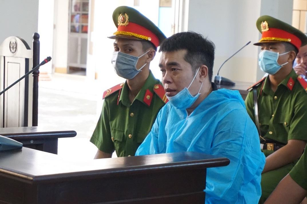 Bị cáo Tân tại phiên toà.