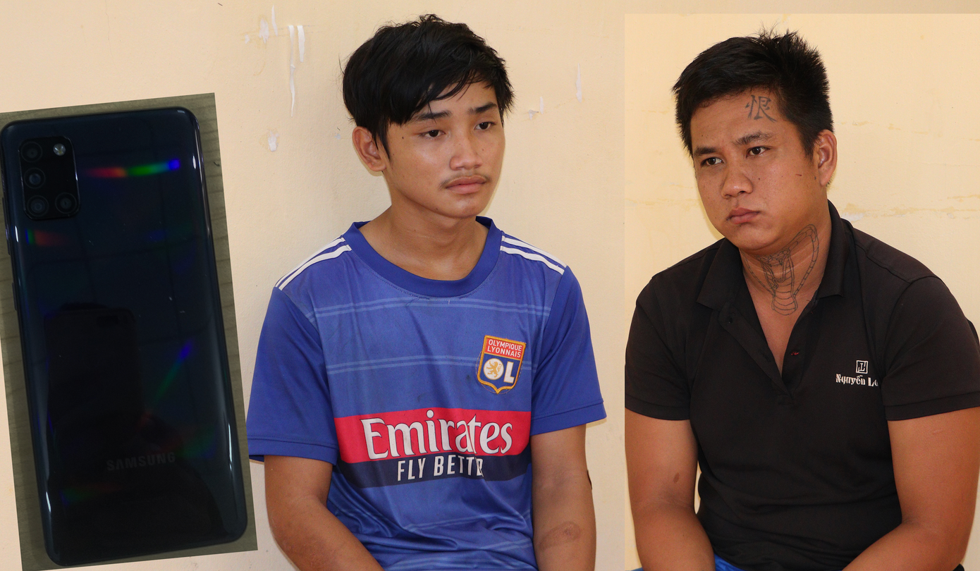 Đối tượng Giàu và Nghĩa - Ảnh: Công an tỉnh Vĩnh Long.