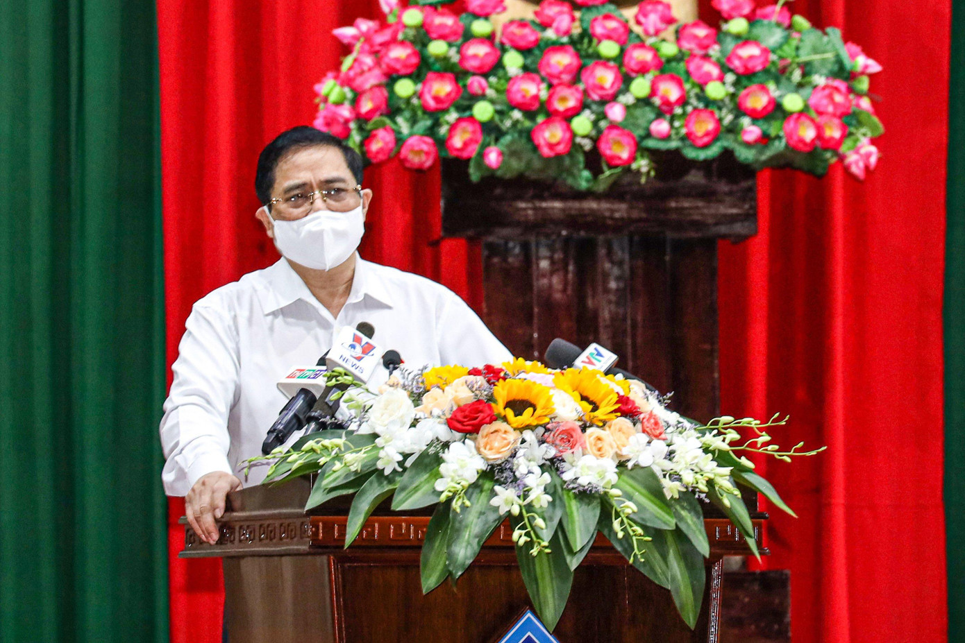 Thủ tướng Phạm Minh Chính phát biểu tại hội nghị - Ảnh: Kim Hà.