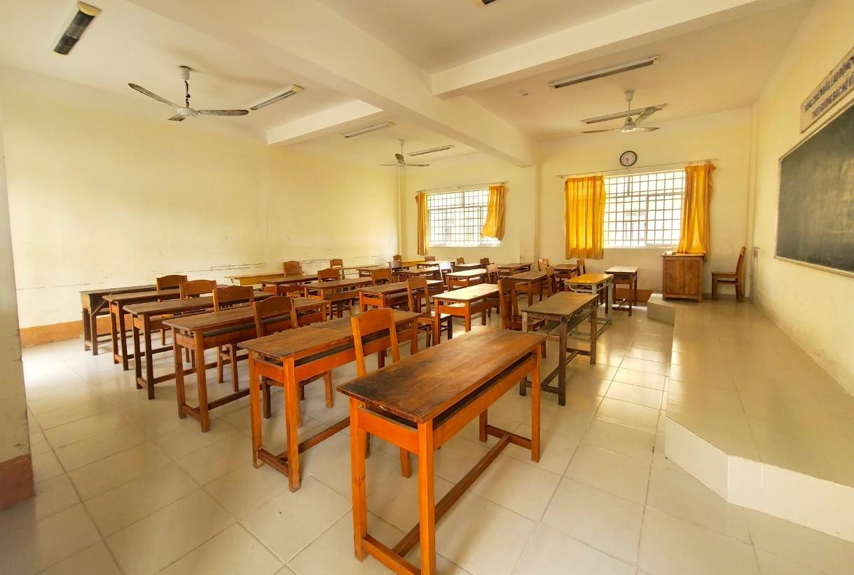 Phòng thi tại điểm thi Trường THPT Phan Văn Trị (huyện Phong Điền) - Ảnh: Kim Hà. Phòng thi tại điểm thi Trường THPT Phan Văn Trị (huyện Phong Điền) - Ảnh: Kim Hà.