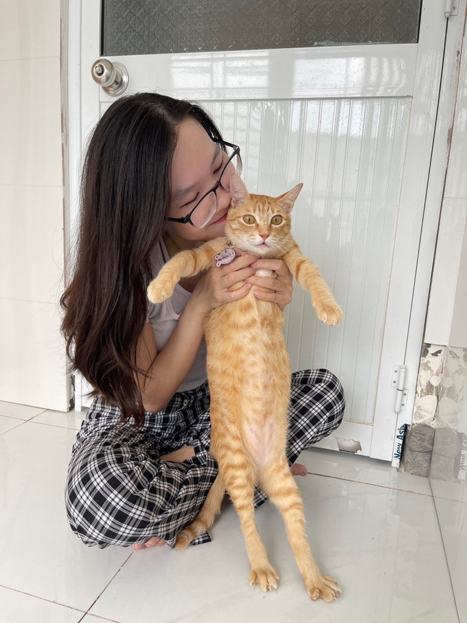 Tường Minh chia sẻ Mỹ Diệu là 1 trong 5 chú mèo hoang được cô cưu mang (Ảnh: NVCC). Tường Minh chia sẻ Mỹ Diệu là 1 trong 5 chú mèo hoang được cô cưu mang (Ảnh: NVCC).