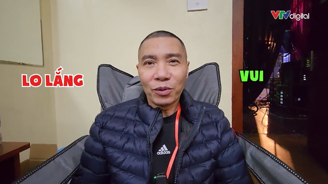 NSND Công Lý xúc động khi trở lại chương trình Táo quân 2023. Ảnh: CMH.