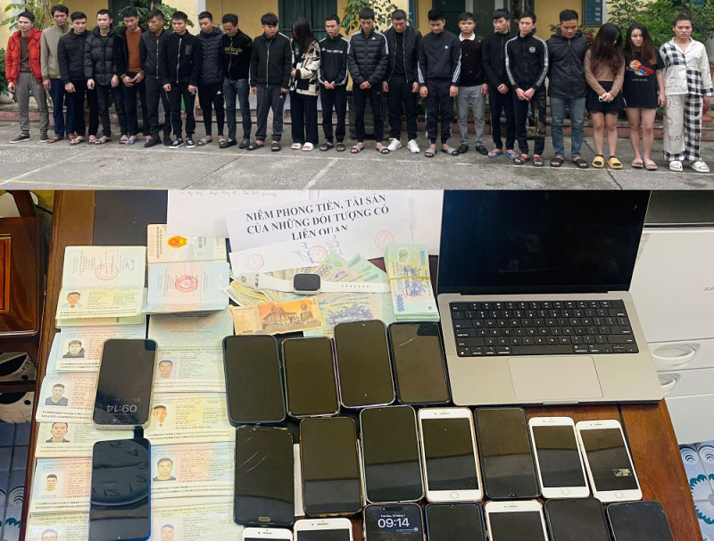 Các đối tượng và tang vật. Các đối tượng và tang vật.