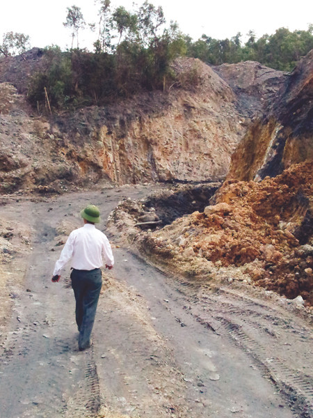 Rừng phòng hộ bị băm nát. Rừng phòng hộ bị băm nát