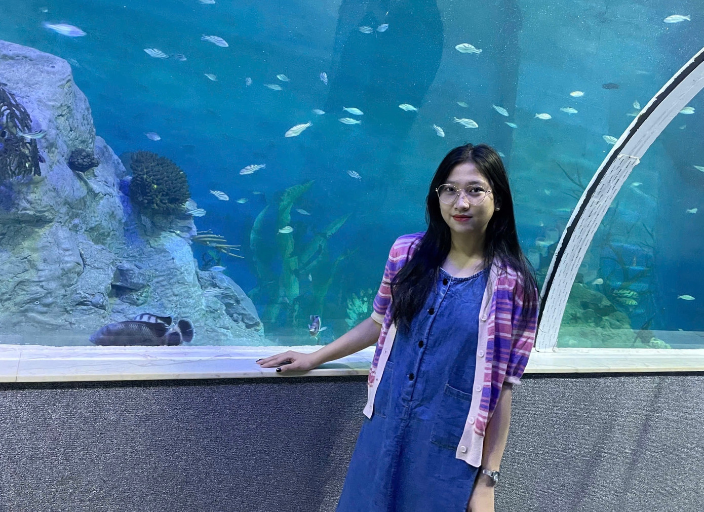 Nguyễn Thị Nữ hiện là du học sinh trao đổi tại trường Đại học Ajou, Hàn Quốc. Ảnh: NVCC