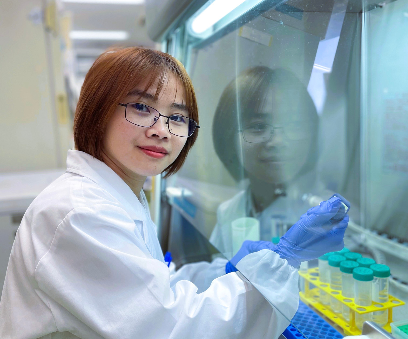 Hiện chị Loan đang tiếp tục nghiên cứu sau tiến sĩ tại Đại học Tokyo.