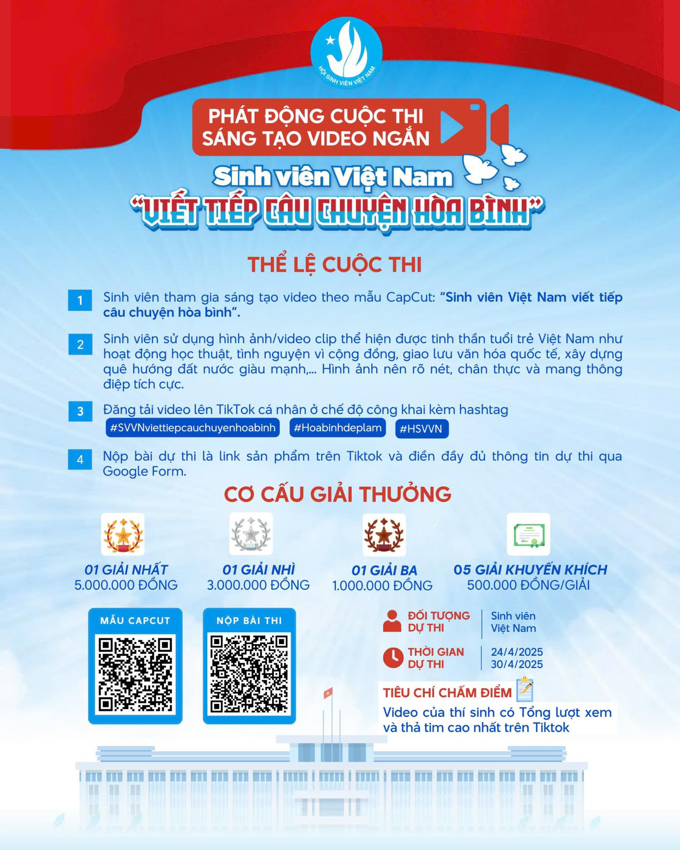 Thông tin chi tiết về thể lệ cuộc thi. Thông tin chi tiết về thể lệ cuộc thi.