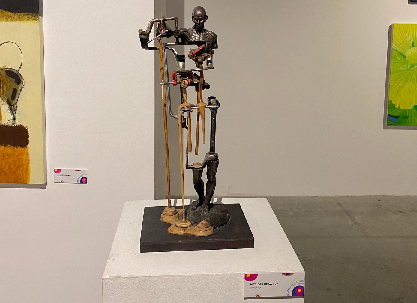 Triển lãm với đa dạng các loại hình nghệ thuật độc đáo. Ảnh: Phương Thảo Triển lãm với đa dạng các loại hình nghệ thuật độc đáo. Ảnh: Phương Thảo