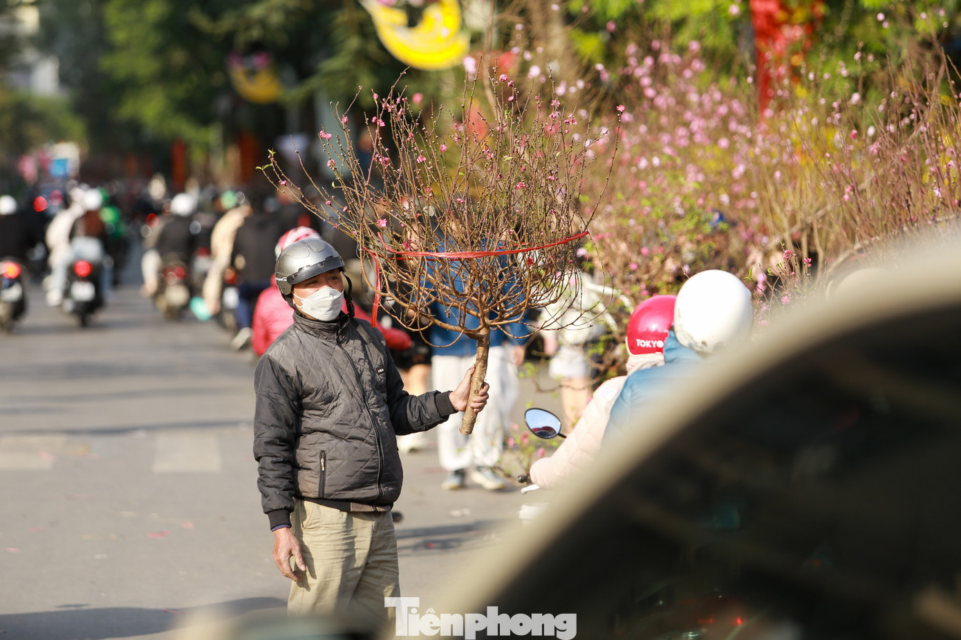 Một số tiểu thương cố đứng bán nốt cây để mong gỡ lại vốn.