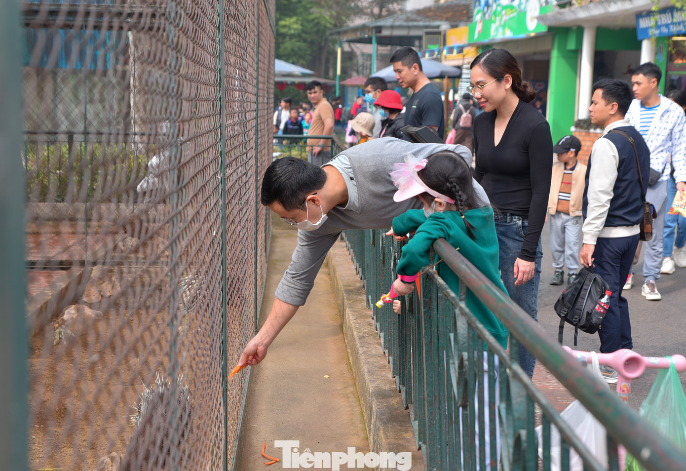 Tết Dương lịch rơi vào đúng cuối tuần nên các gia đình đưa con em đến sở thú vui chơi. Tết Dương lịch rơi vào đúng cuối tuần nên các gia đình đưa con em đến sở thú vui chơi.