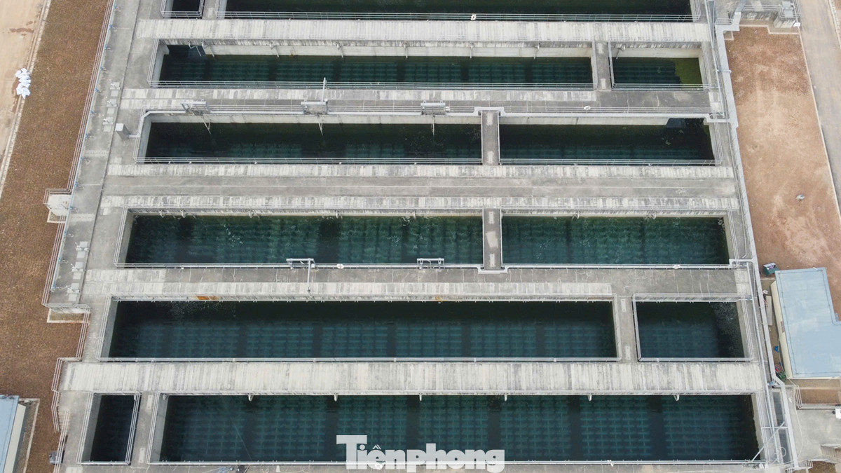 "Từ hôm nay, lượng nước thải của các hộ dân sẽ không còn đổ ra sông Tô Lịch mà sẽ chảy vào đường ống gom để đưa về nhà máy xử lý", ông Hoàng Trọng Tùng nói thêm.