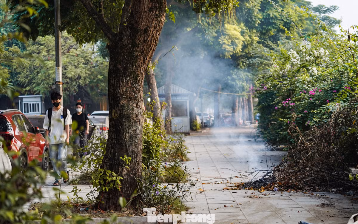 Bạn Lê Hữu Khương (quận Cầu Giấy) chia sẻ: "Mấy hôm nay, mỗi lần ra đường tôi đều bắt gặp rác thải bị đốt ven đường. Tôi cảm thấy rất khó chịu. Tôi nghĩ, khói bụi không chỉ ảnh hưởng đến sức khỏe mà còn làm giảm chất lượng cuộc sống". Bạn Lê Hữu Khương (quận Cầu Giấy) chia sẻ: "Mấy hôm nay, mỗi lần ra đường tôi đều bắt gặp rác thải bị đốt ven đường. Tôi cảm thấy rất khó chịu. Tôi nghĩ, khói bụi không chỉ ảnh hưởng đến sức khỏe mà còn làm giảm chất lượng cuộc sống".