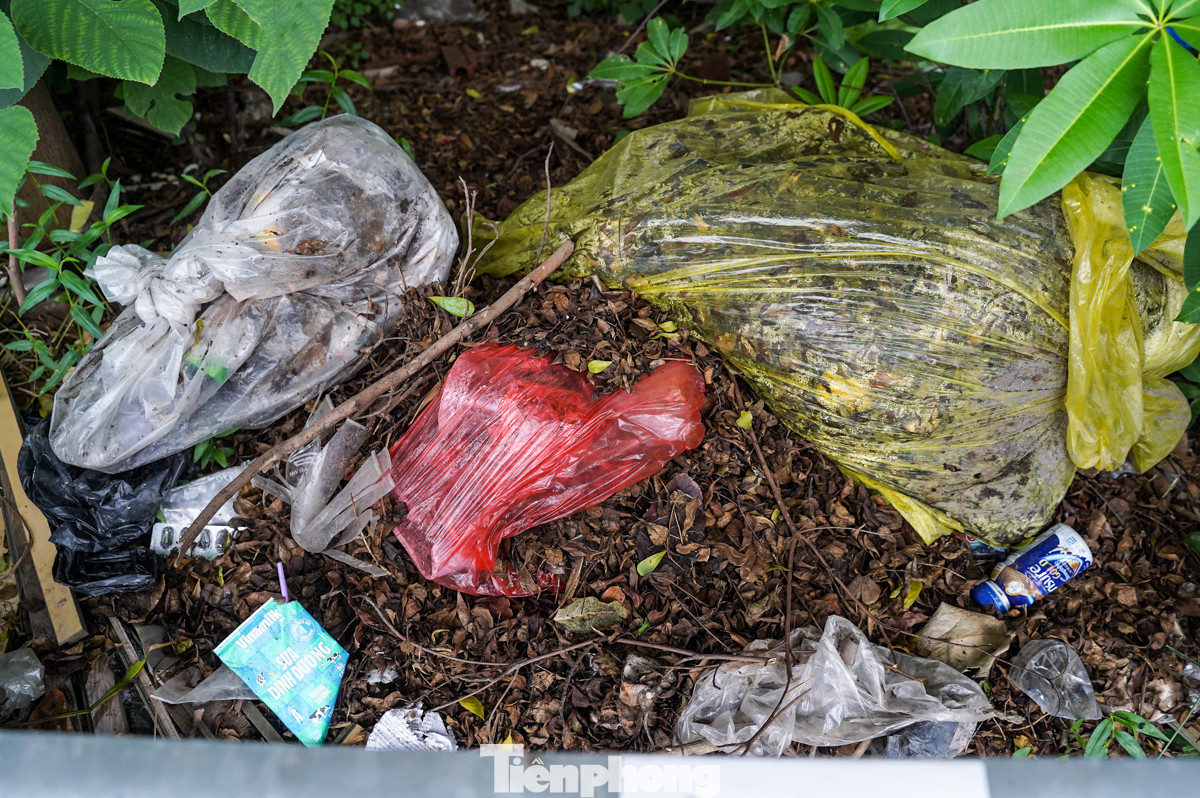 "Chỉ mong tình trạng này sớm được giải quyết, tôi không nghĩ nhiều rác trên đường thế này", chị Lê Thị Huyền (quận Ba Đình) chia sẻ.