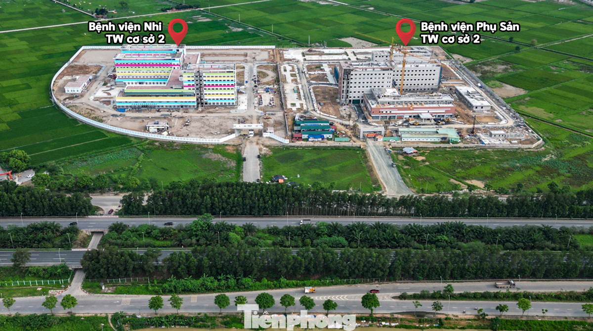 Được khởi công từ tháng 2/2023, đến nay, dự án Bệnh viện Phụ sản Trung ương cơ sở 2 và Bệnh viện Nhi Trung ương cơ sở 2 cơ bản đã dần hình thành. Hai dự án được xây dựng trên tổng diện tích khoảng 12 ha, nằm trên địa giới hành chính xã Ngọc Mỹ (huyện Quốc Oai, TP Hà Nội).