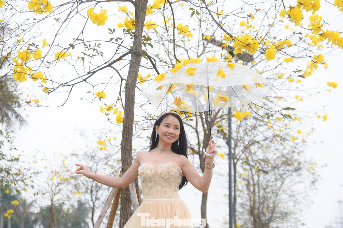 Con đường hoa độc đáo thu hút nhiều bạn trẻ đến vui chơi cũng là cơ hội để các nhóm nhiếp ảnh gia tự do kiếm được thu nhập đáng kể.