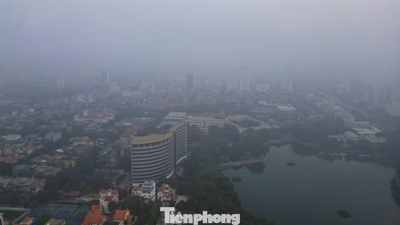 Khu vực quận Đống Đa lúc 8h sáng nay.