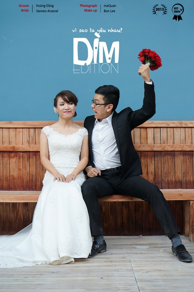 Và để đánh dấu cho sự kiện lớn trong đời, Hồng Vân cùng Hoàng Dũng đã thực hiện một bộ ảnh cưới rất ấn tượng bên cạnh những 