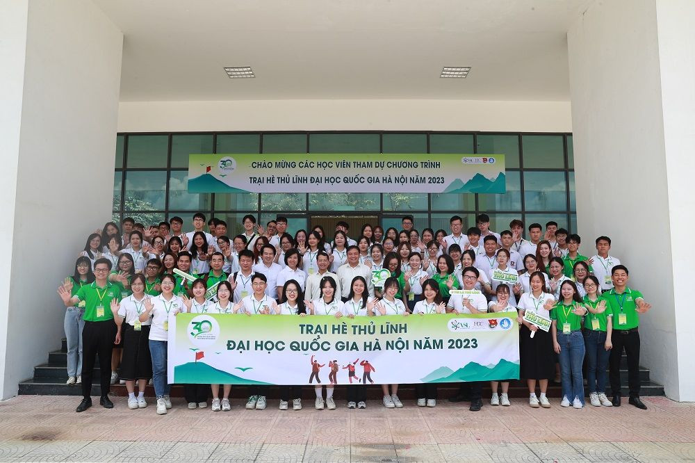 Gần 100 học sinh, sinh viên, cán bộ Đoàn, Hội tiêu biểu của ĐHQG Hà Nội tham gia Trại Hè Thủ lĩnh ĐHQG Hà Nội năm 2023 Gần 100 học sinh, sinh viên, cán bộ Đoàn, Hội tiêu biểu của ĐHQG Hà Nội tham gia Trại Hè Thủ lĩnh ĐHQG Hà Nội năm 2023